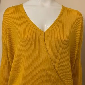 Elodie Mustard Yellow Long-Sleeve Pullover Sweater